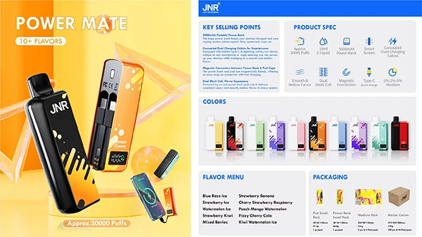 JNR Power Mate 30000 Puffs Disposable Vape