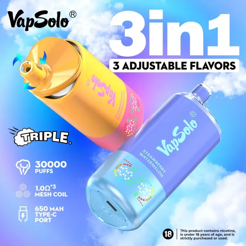 Vapsolo Triple 30000 Puffs İncelemesi: 3'ü 1 arada Elektronik Sigaraya Dürüst...