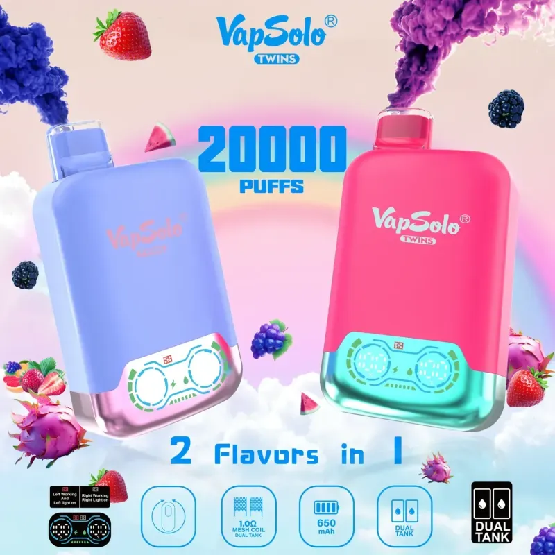 Kesin VapSolo Twins 20000 İncelemesi: Çift Aromalı Bir Güç Merkezi mi?
