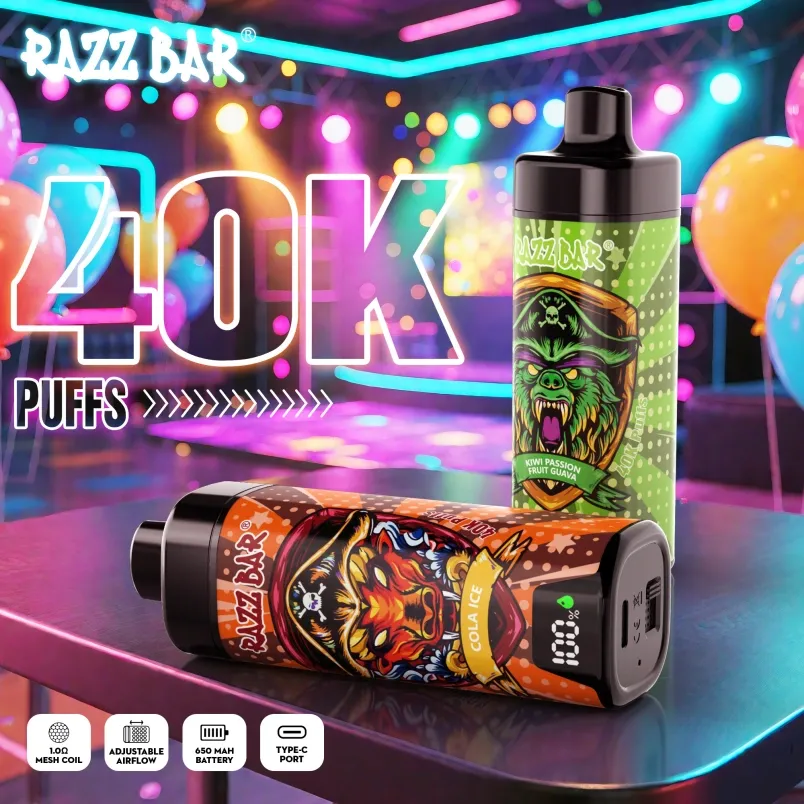 Razz Bar 40000 Puffs Smart Screen 40k Disposable Vape