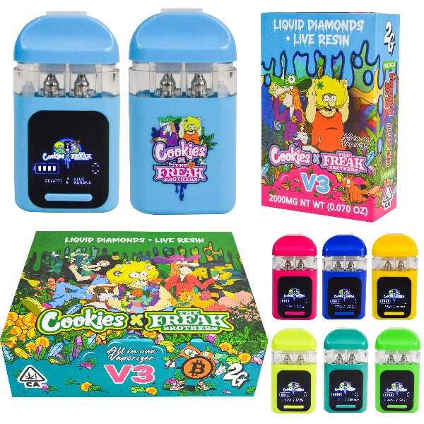 Boş Çerezler X Freak Brothers V3 Anahtarı Çift Tek Kullanımlık Vape 2G