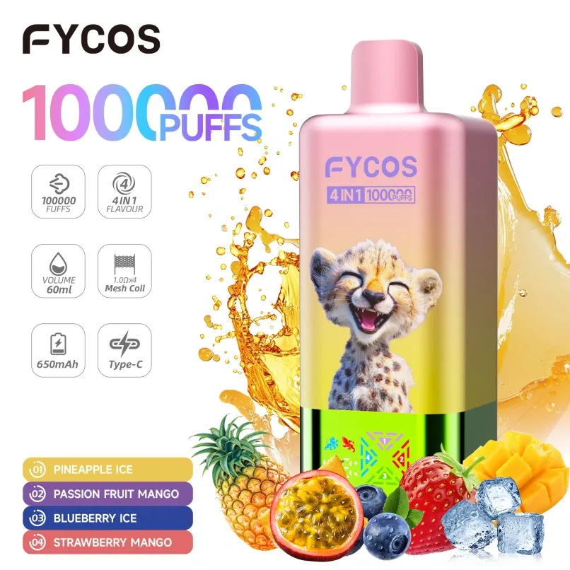 Fycos 100K Puff 100000 4-Bir Arada Toptan Tek Kullanımlık Vape: Ultimate B2B Spesifikasyon Kılavuzu