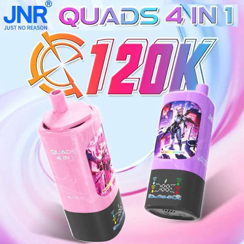 JNR Quads 120K Puflar 4'ü 1 Arada Tek Kullanımlık Vape