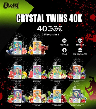 Uwin Twins Crystal 40000 Puflar Tek Kullanımlık Vape